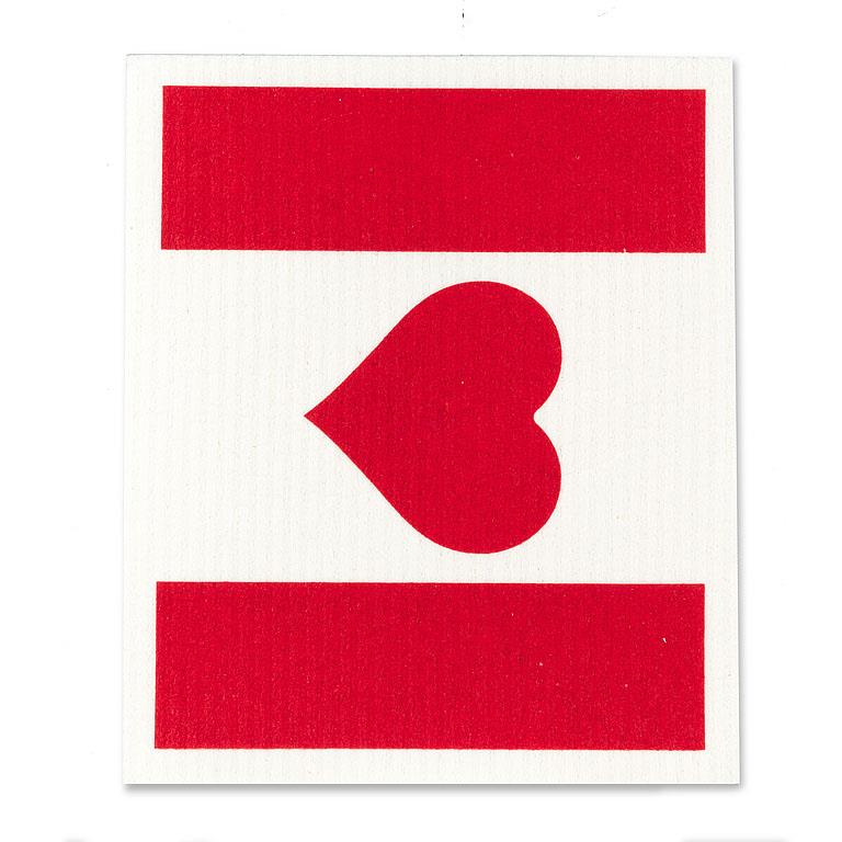 DISHCLOTH (SET OF 2) CANADA FLAG & HEART