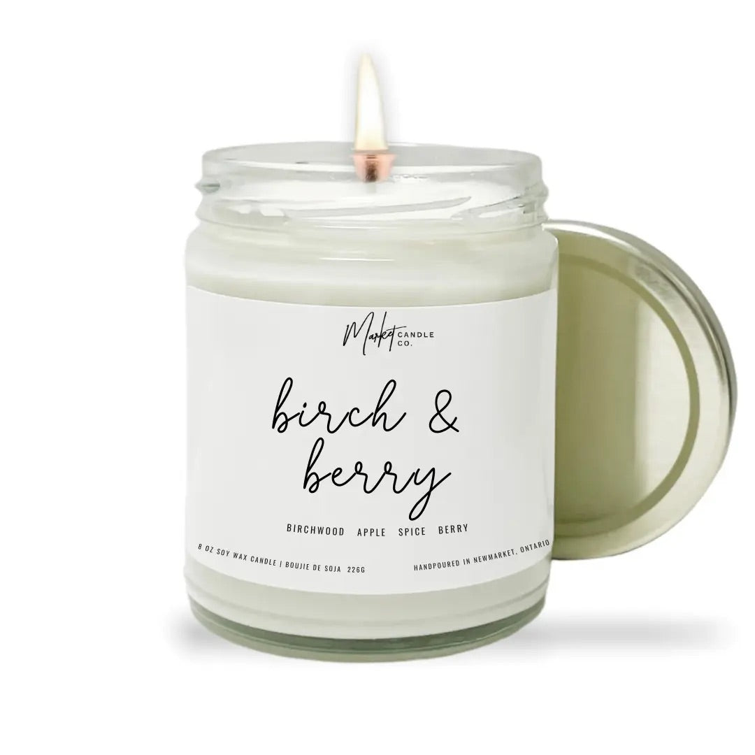 CANDLE, BIRCH & BERRY (SOY WAX) 8 oz