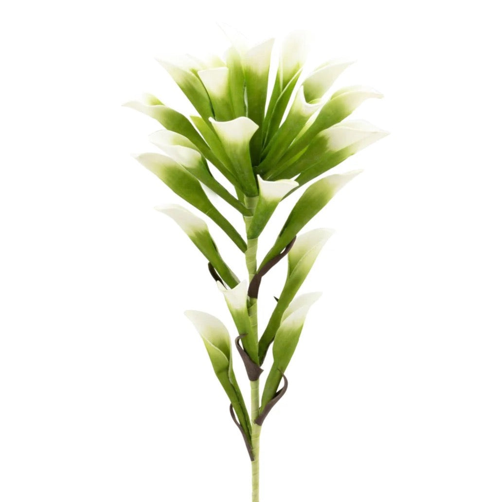 FLORAL STEM - LILY, GREEN/WHITE