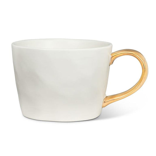 CUP (MATTE) - WHITE / GOLD