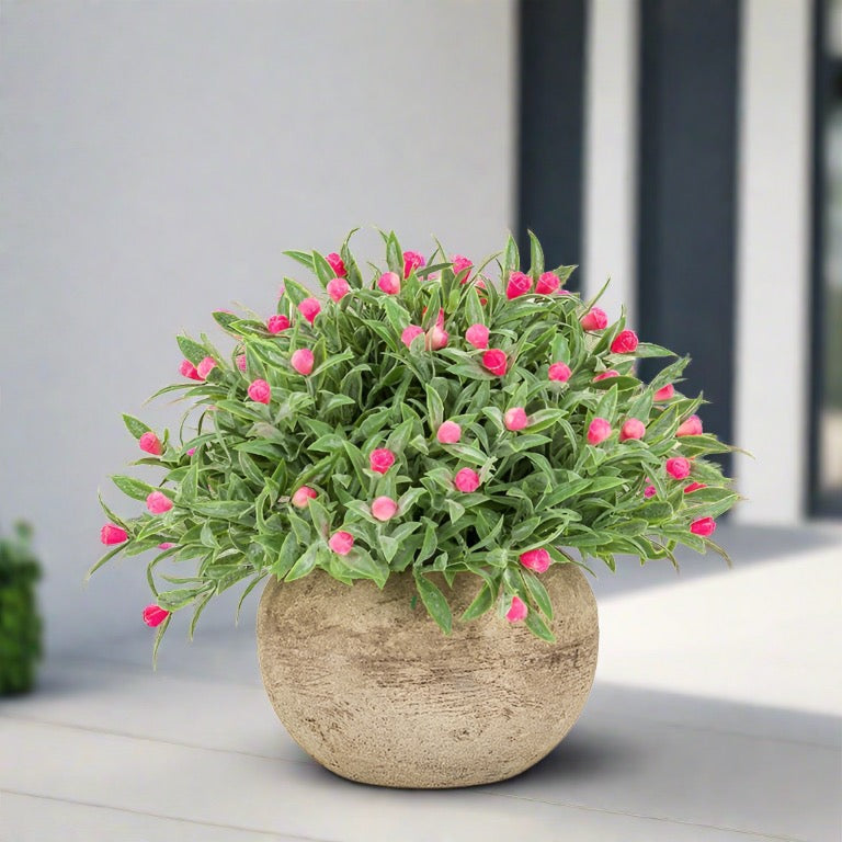 FLOWERING PLANT POT - PINK, SMALL