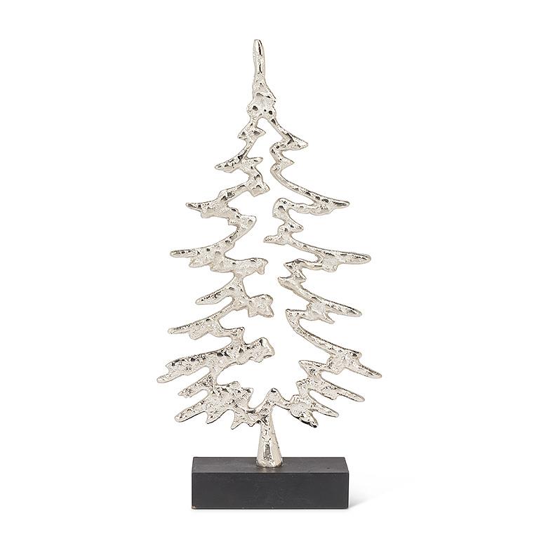 CHRISTMAS TREE - SILVER OUTLINE