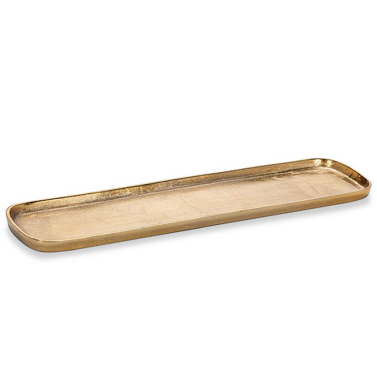 TRAY, OVAL - GOLD