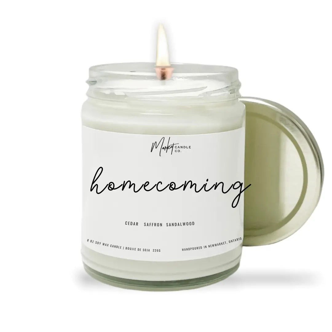 CANDLE, HOMECOMING (SOY WAX) 8 oz