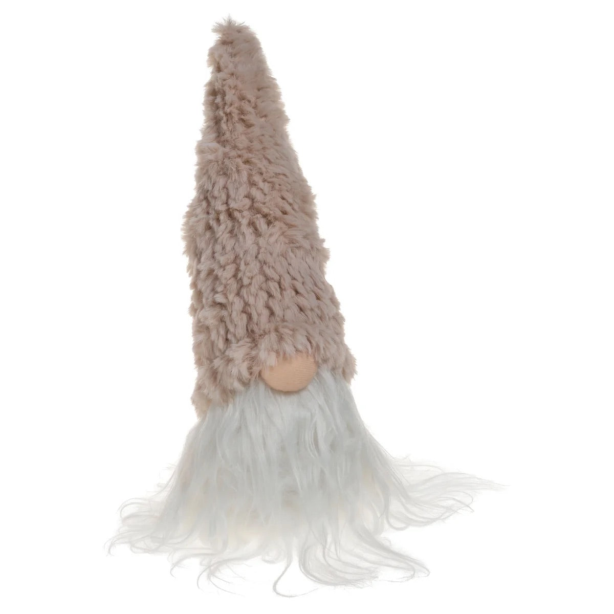 GNOME, HEAD W/KNITTED HAT - BEIGE
