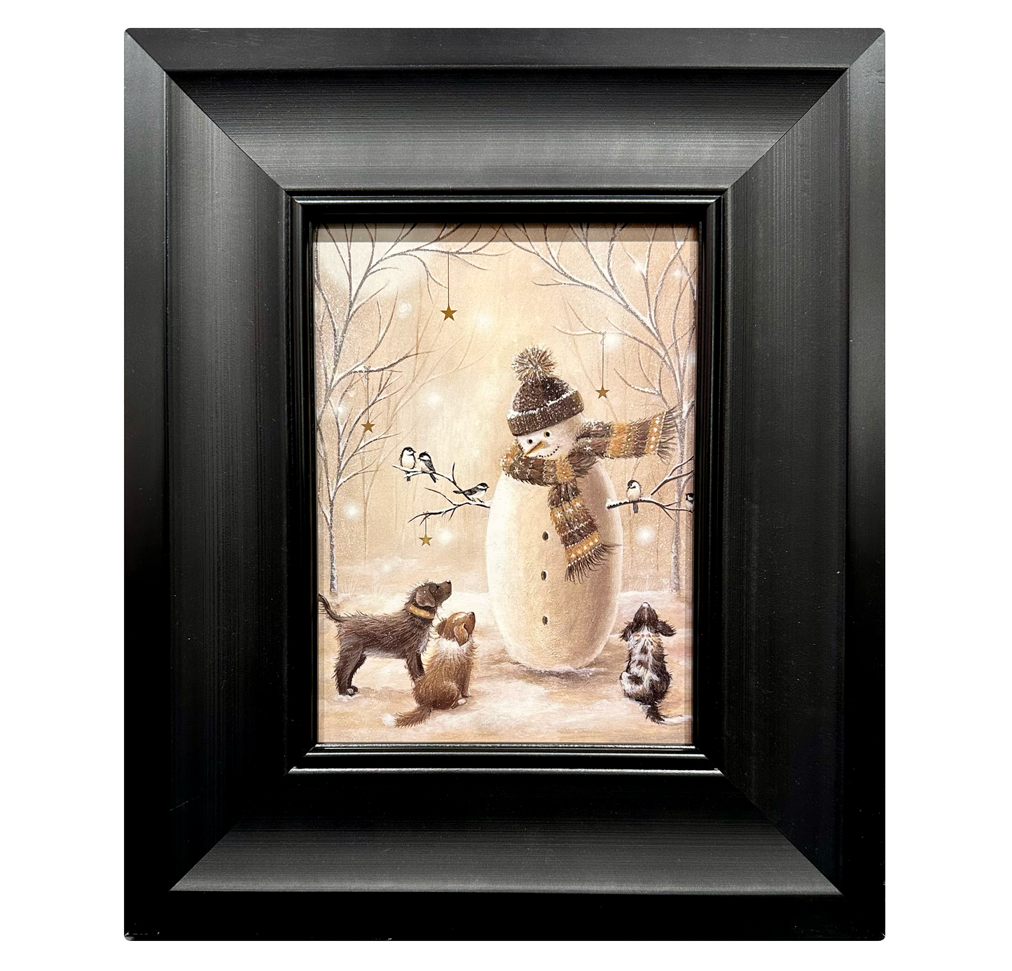 CANVAS PICTURE - WINTERY PUPPIES