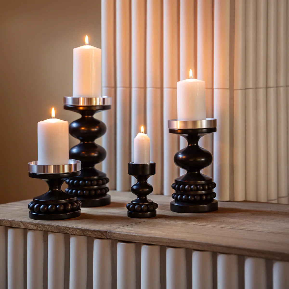 TSAARITAR CANDLEHOLDER - AARIKKA, BLACK