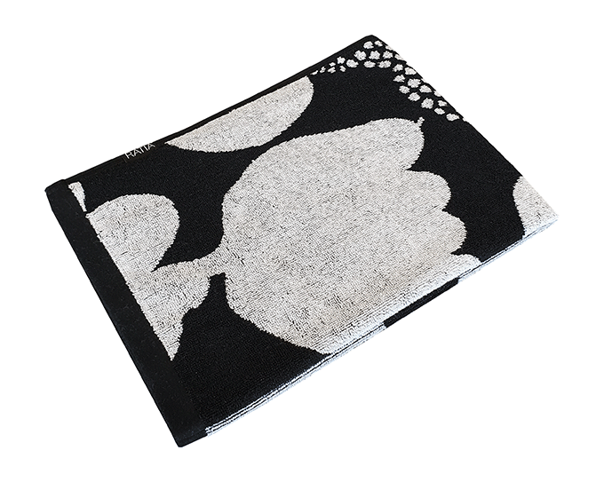 RATIA HAND TOWEL ULPUKKA, BLACK/WHITE (50x70cm)
